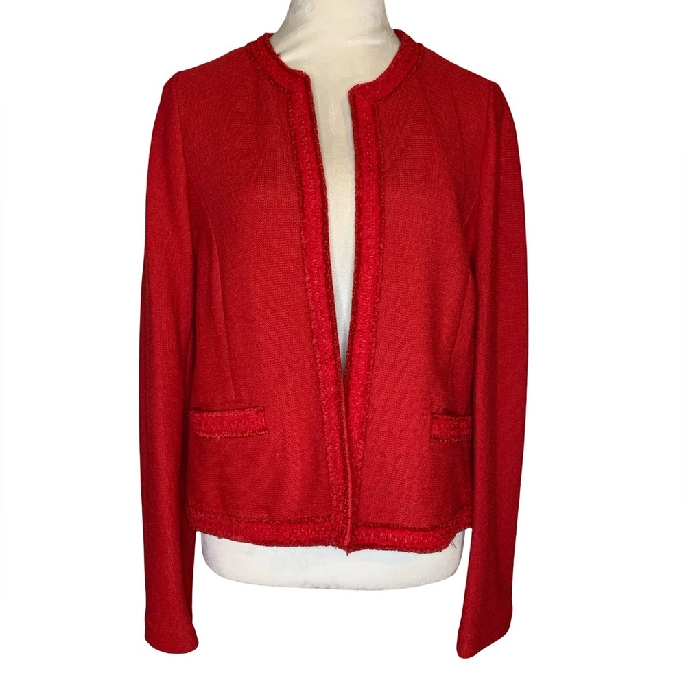 Talbots Vibrant Red Knit Sweater - Picture 1 of 4